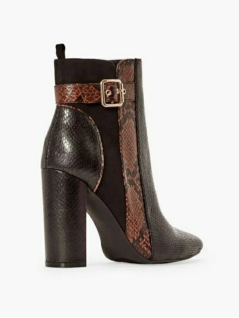 NIB Linette Color Block Booties Black Multi 8.5 - Picture 4 of 7